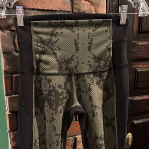 lululemon athletica Black and Olive Leggings